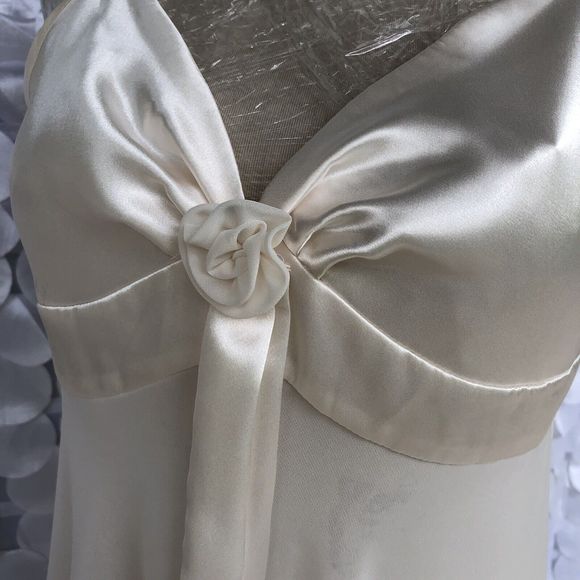 Victoria's Secret Medium Short Length Ivory Chiffon Sheer Babydoll Nightie Bride - Picture 6 of 8